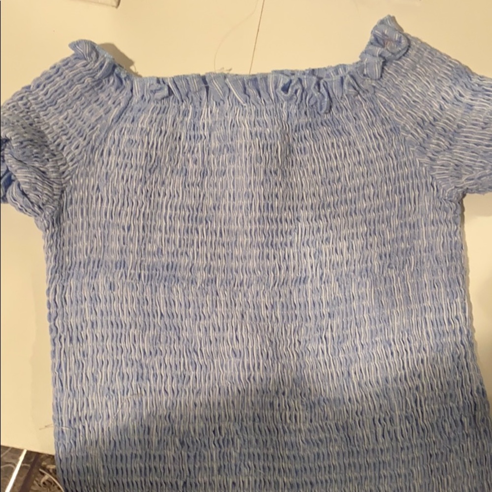 Smocked crop top